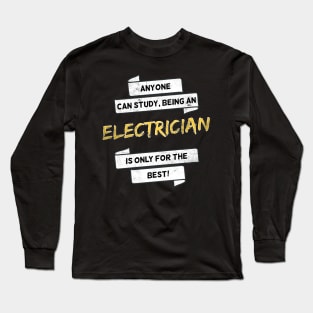 Funny Electrician Journeyman Electrical Engineer Long Sleeve T-Shirt